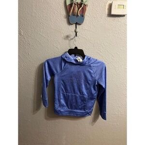 Girls‎ bluish purple adidas hooded swestshirt size small 7/8
